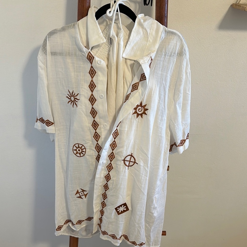NWOT cotton celestial jumpsuit